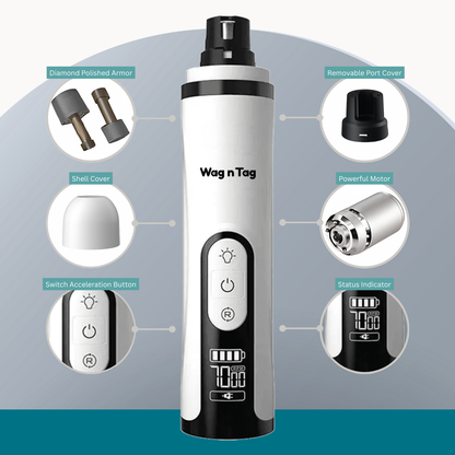 Wag N Tag Silent Pet Nail Grinder