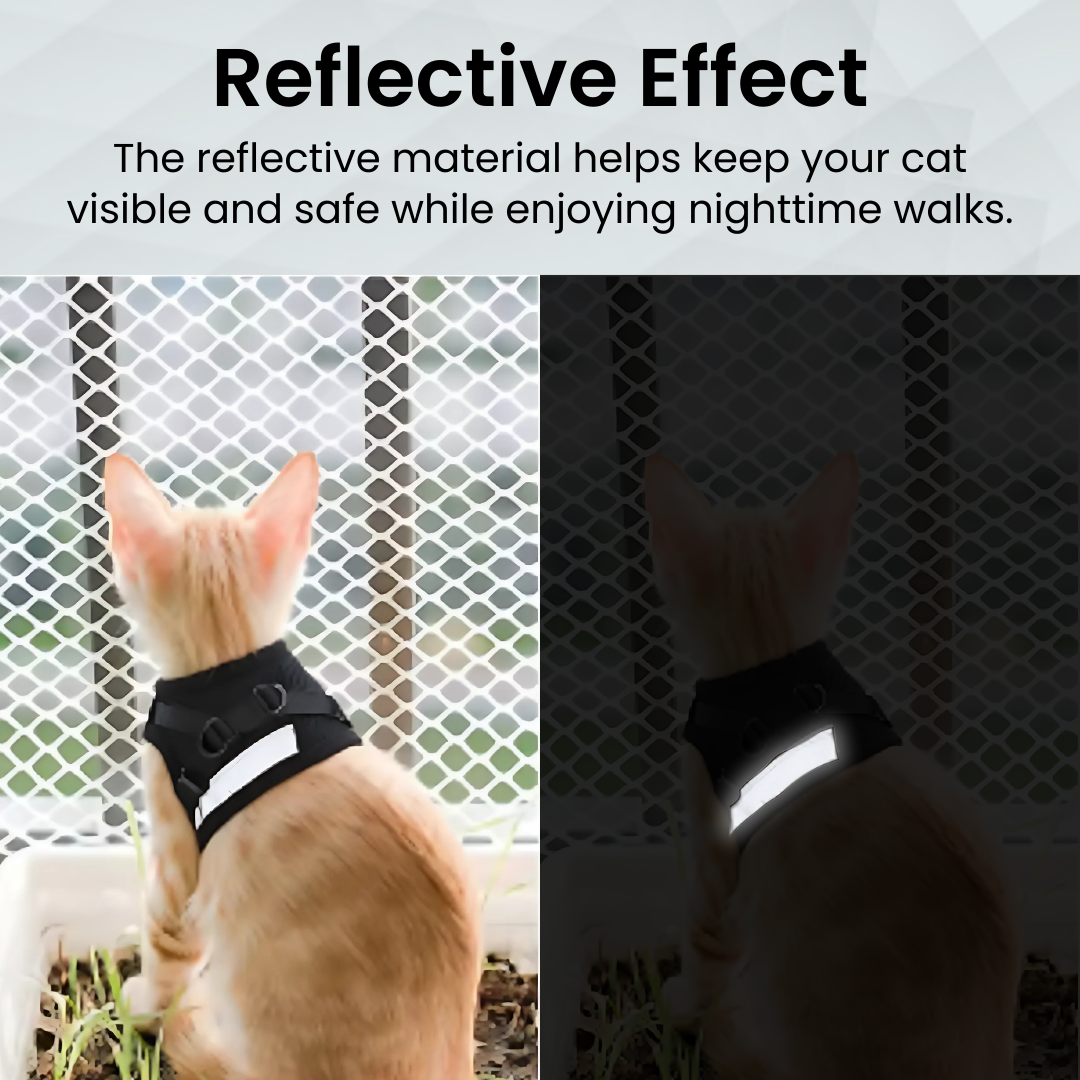 Wag n Tag "The Explorer" Escape-Proof Cat & Kitten Vest Harness and Leash