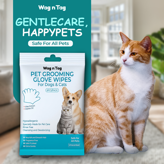 Wag n Tag Pet Grooming Glove Wipes