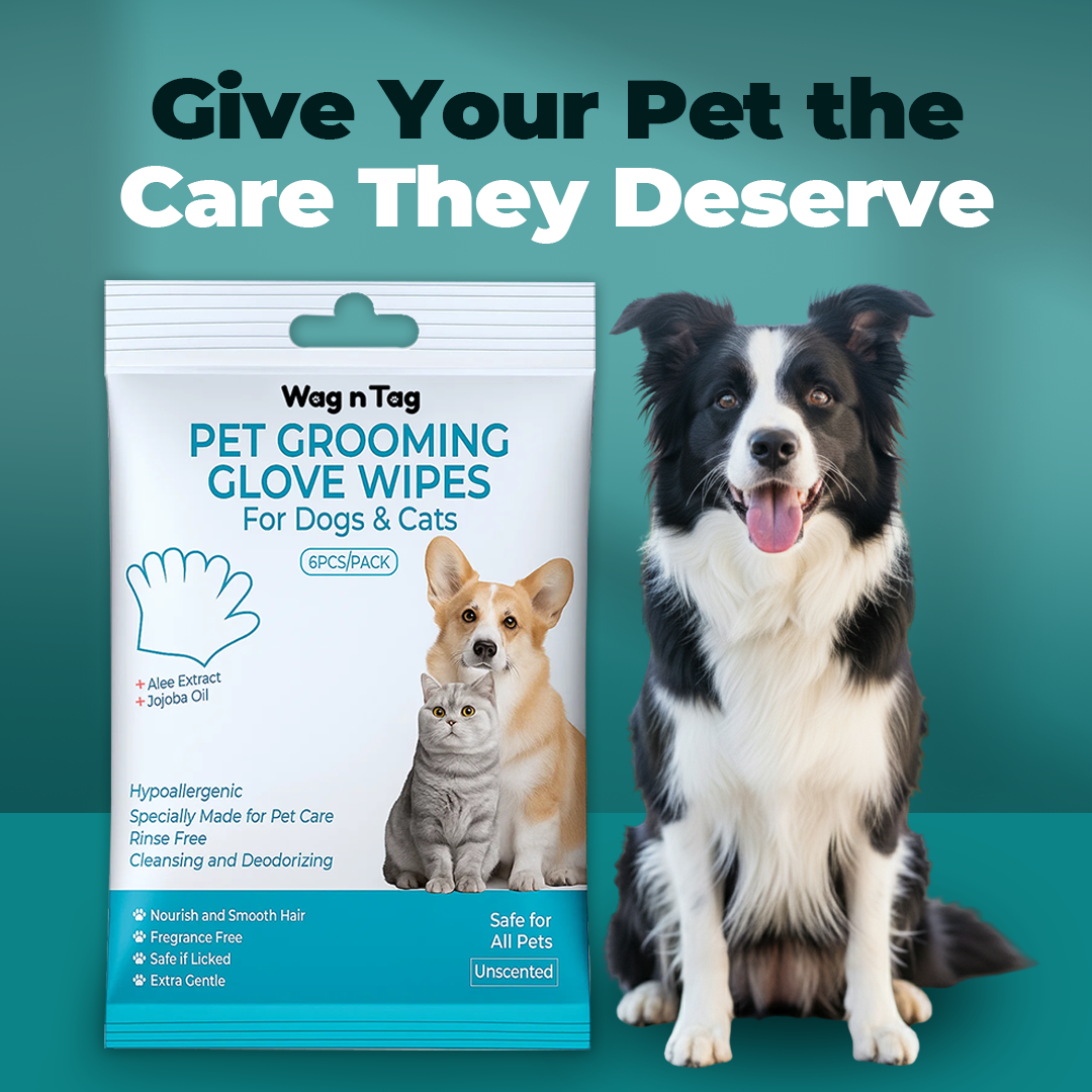 Wag n Tag Pet Grooming Glove Wipes