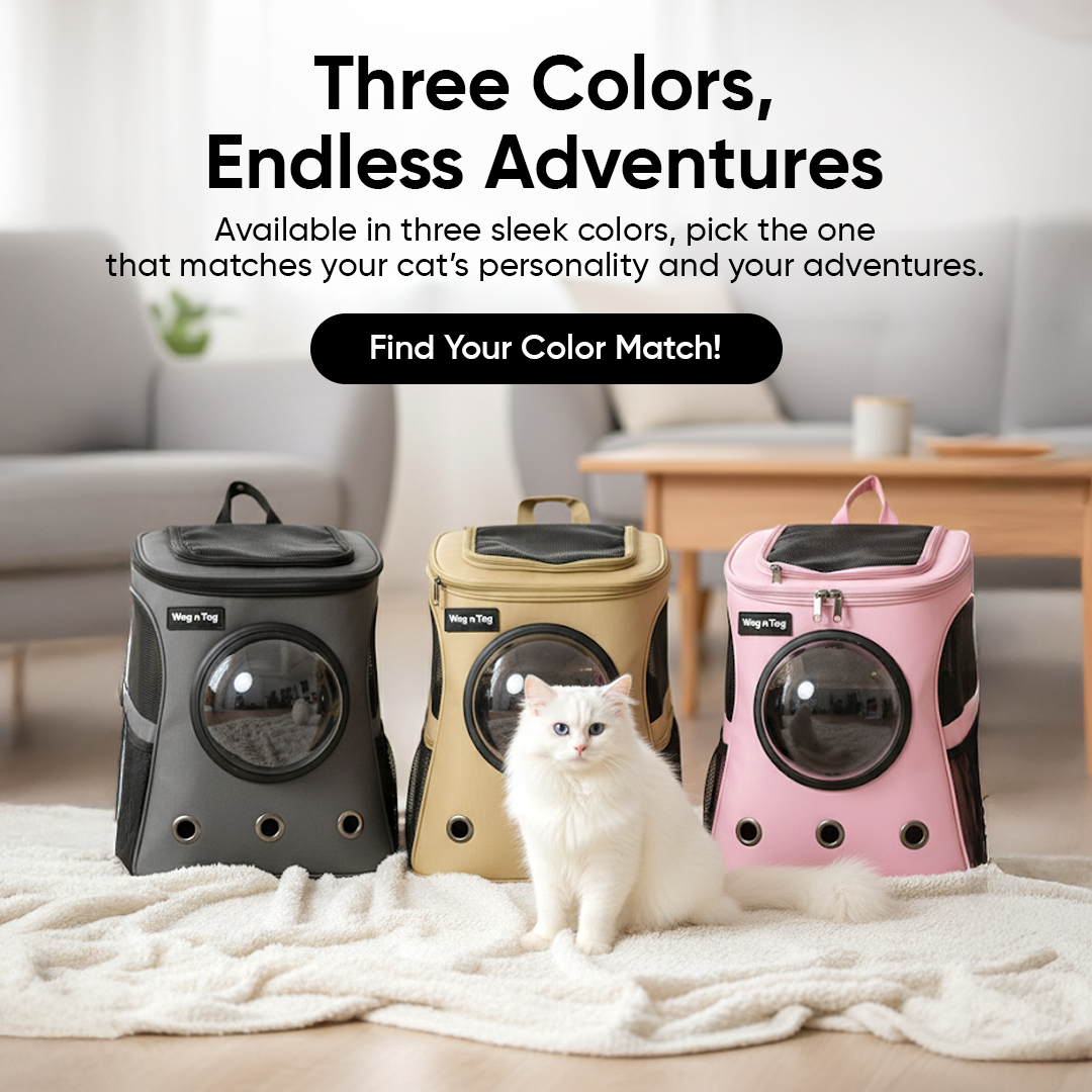 Wag n Tag The Cat Capsule Travel Backpack | For Larger Cats