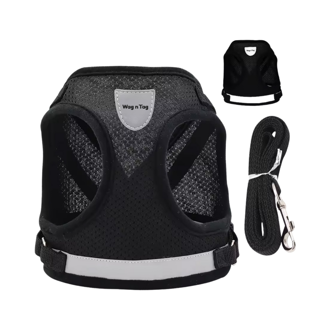 Wag n Tag "The Explorer" Escape-Proof Cat & Kitten Vest Harness and Leash