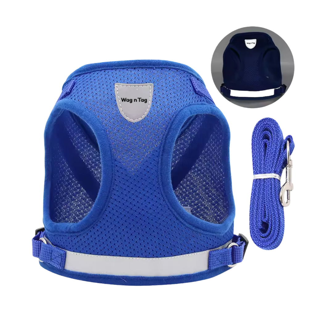 Wag n Tag "The Explorer" Escape-Proof Cat & Kitten Vest Harness and Leash