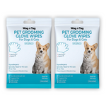 Wag n Tag Pet Grooming Glove Wipes